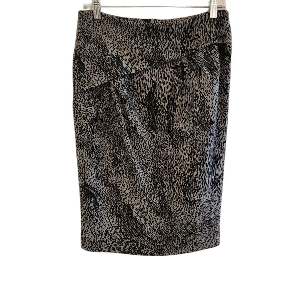 💜 MAX MARA Animal Print Midi Pencil Skirt
